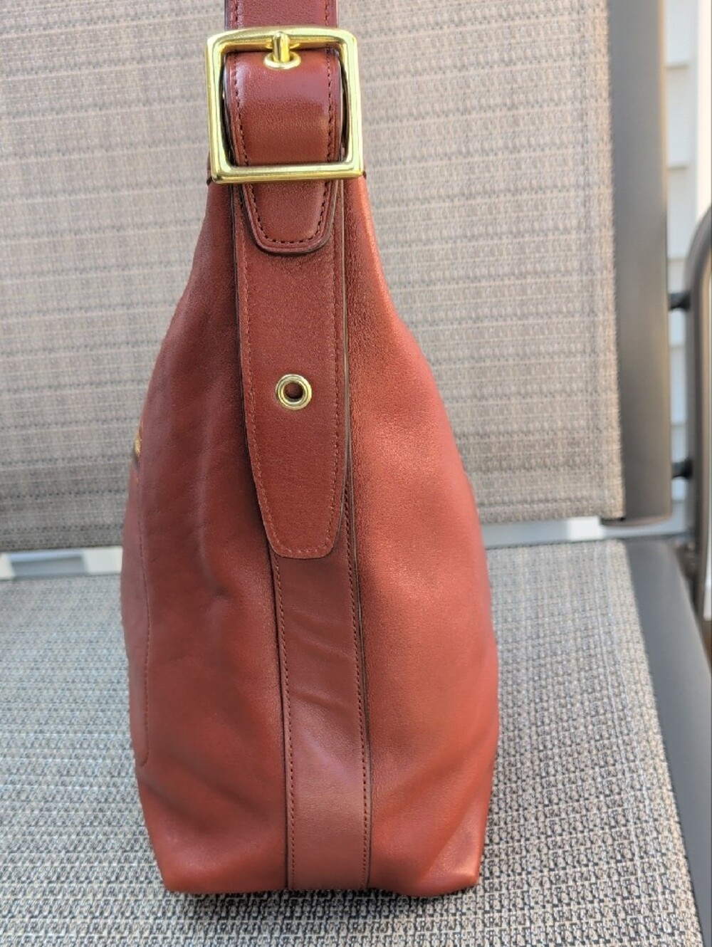Coach Vintage Legacy Duffle Shoulder Bag Cognac (19889) EUC - Picture 5 of 12
